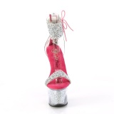 Pink 18 cm SKY-327RSI pleaser magassarkú boka mandzsetta strass