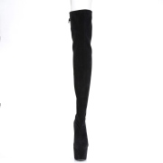 Stretch Szarvasbőr 18 cm ADORE-3008 overknee csizma